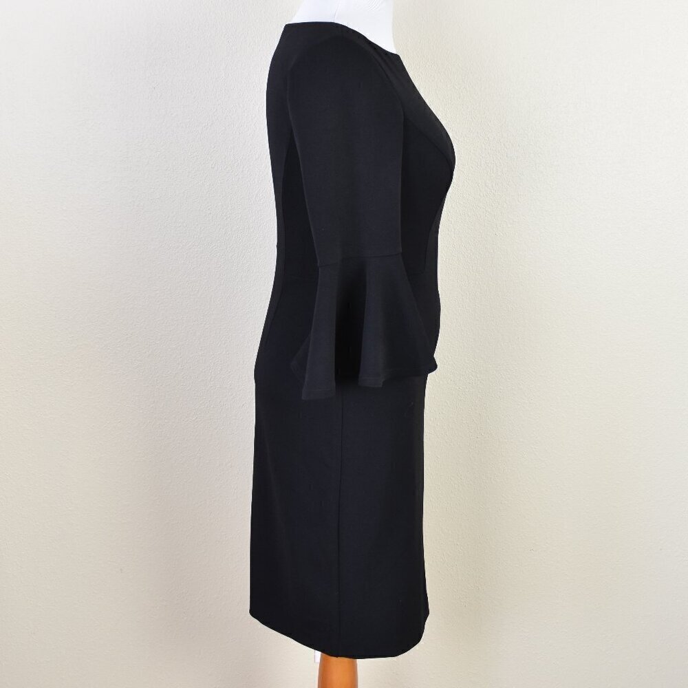 Harper Rose Bell Sleeve Sheath Dress Black - 10 - Picture 7 of 9